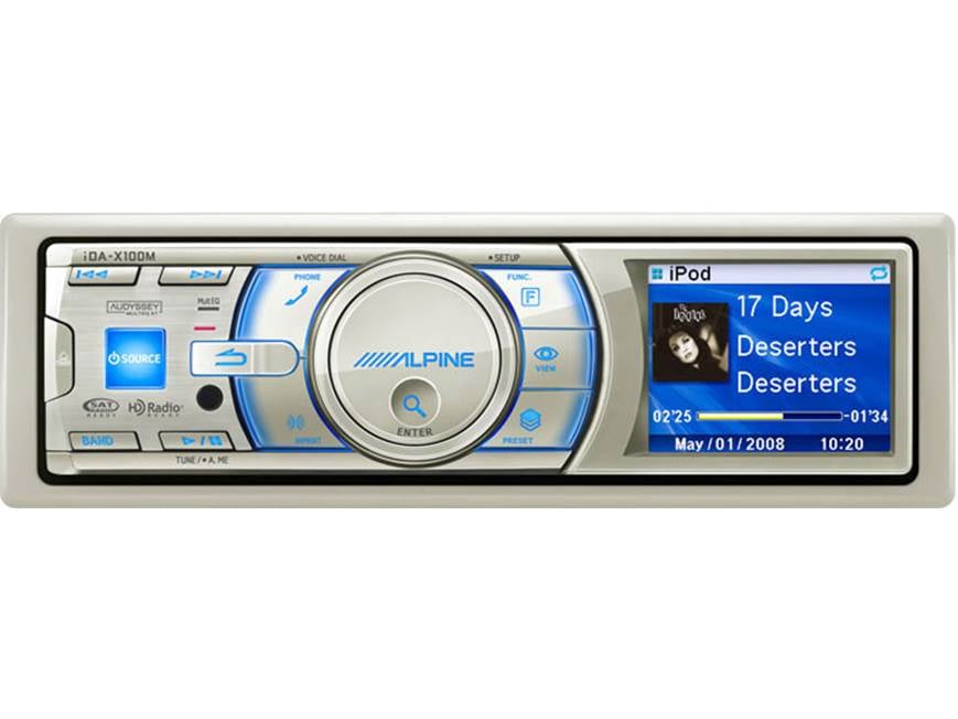 Alpine iDA-X100M Marine digital media receiver with built-in iPod