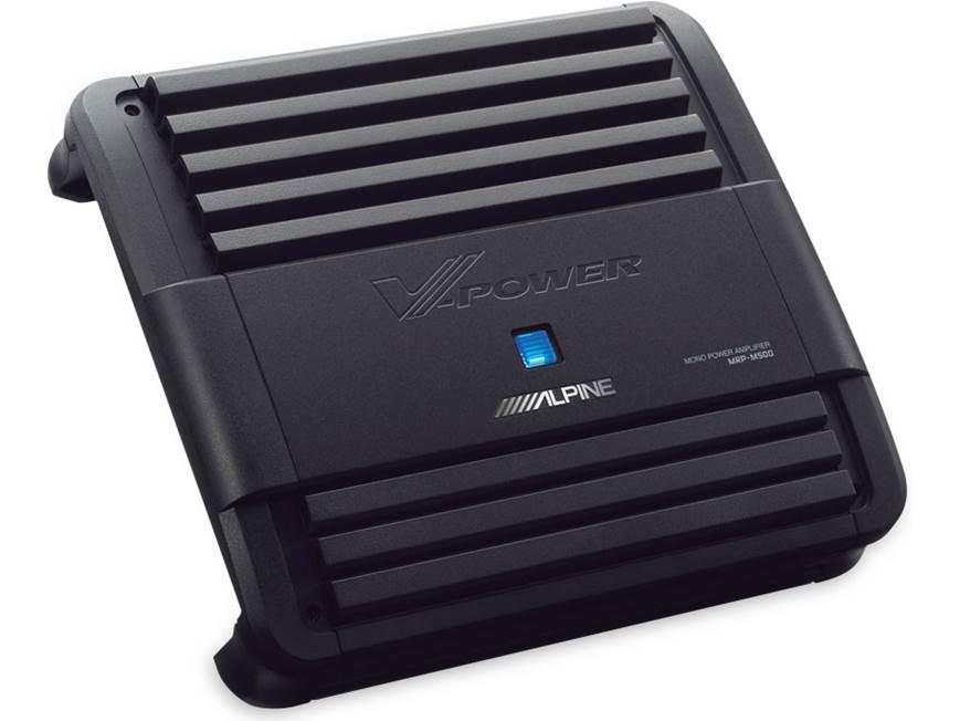 Alpine MRP-M500 Mono subwoofer amplifier — 500 watts RMS x 1 at 2