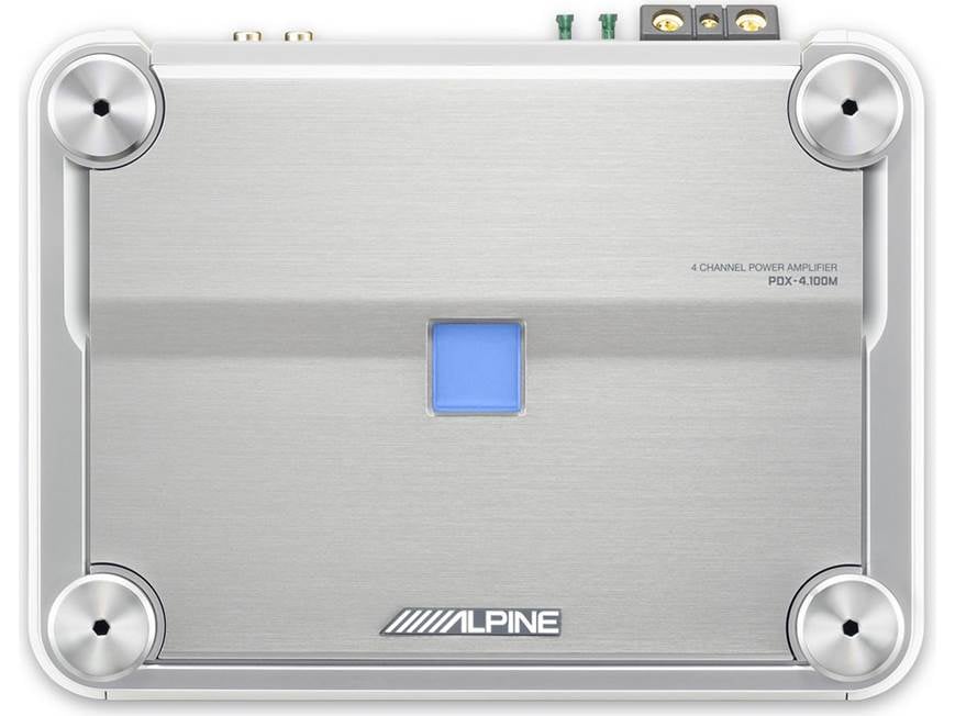 Alpine PDX-4.100M 4-channel marine amplifier 100 watts RMS x 4 at