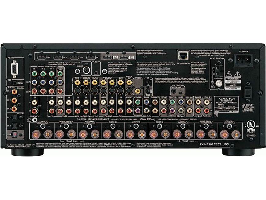 Onkyo TX-NR905 (Black) THX® Ultra2 home theater receiver with HDMI