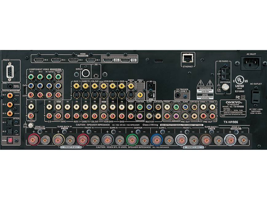 Onkyo TX-NR906 THX® Ultra2 Plus home theater receiver with HDMI