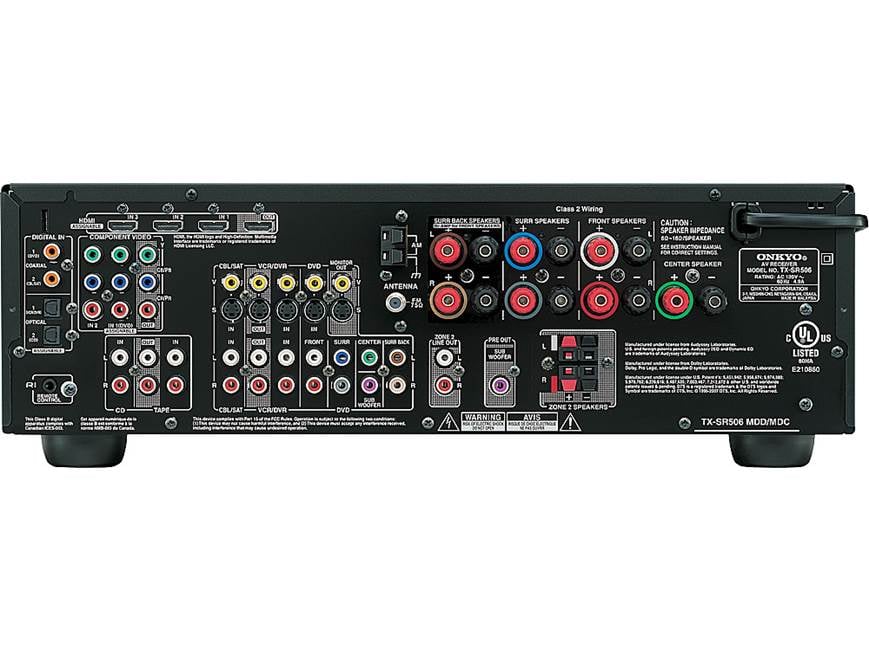 Onkyo TX-SR506 (Black) Home theater receiver with HDMI switching