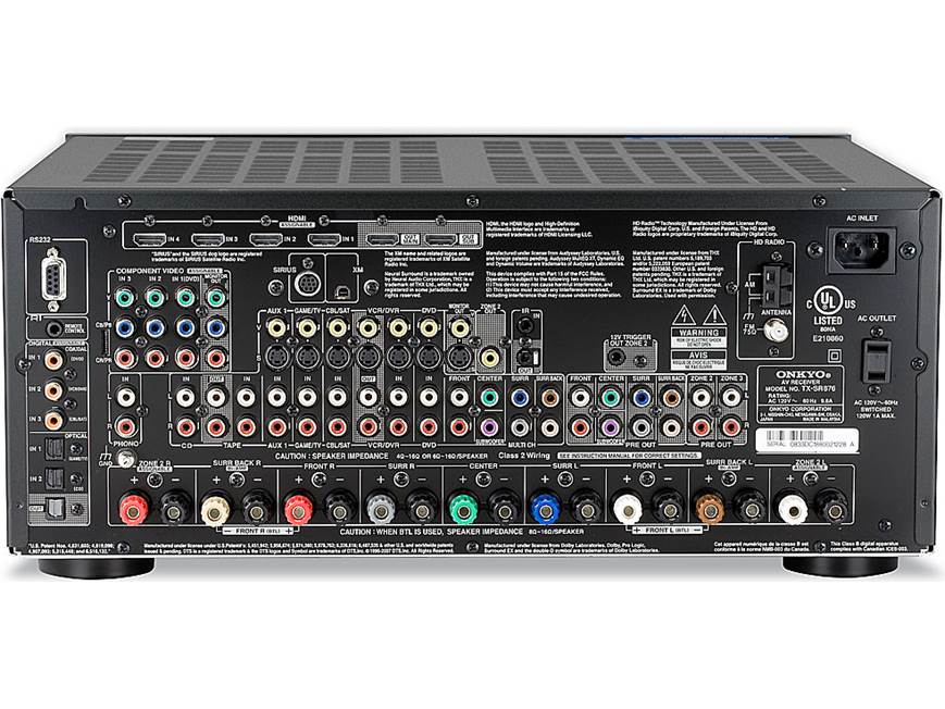 Onkyo TX-SR876 THX® Ultra2 Plus home theater receiver with HDMI