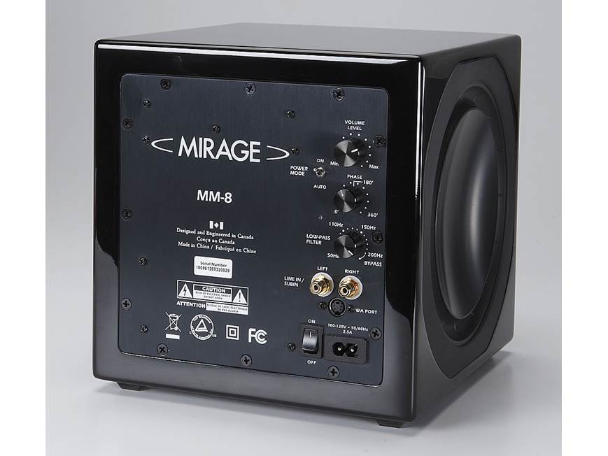 Mirage MM-8 Ultra-compact powered subwoofer at Crutchfield