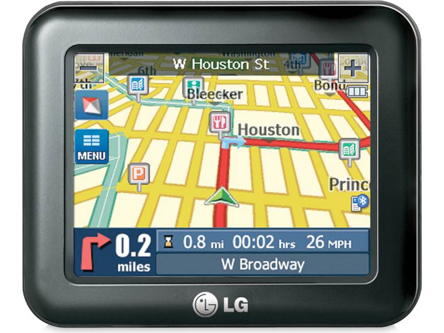 Lay Navigator LG LN835 Portable navigator with Bluetooth® at Crutchfield