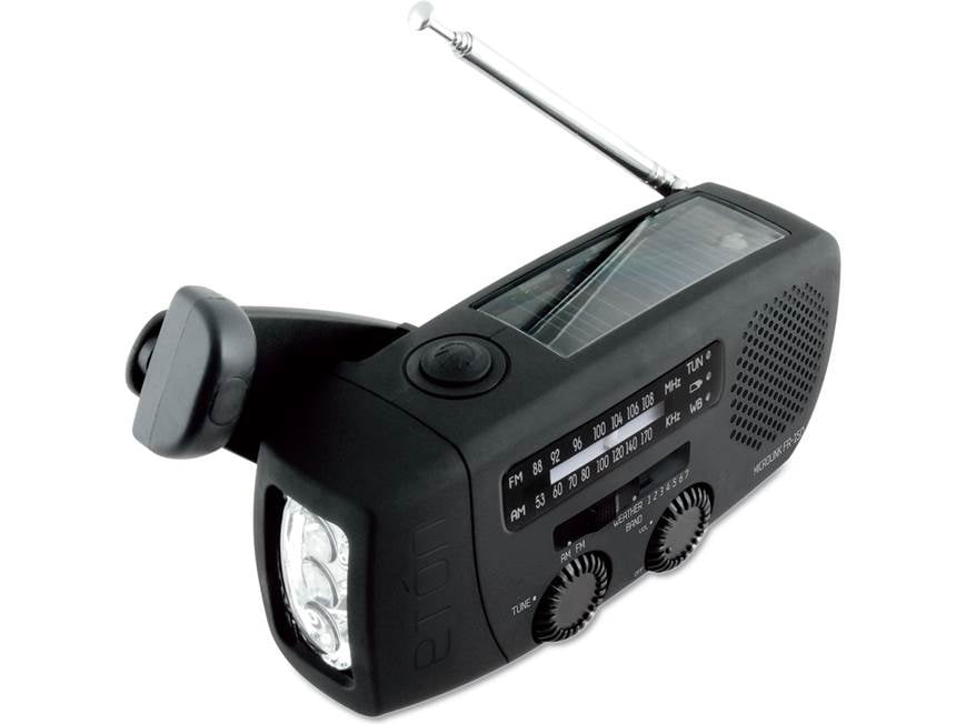 Etón Microlink FR150 Hand-cranked, solar-powered emergency radio