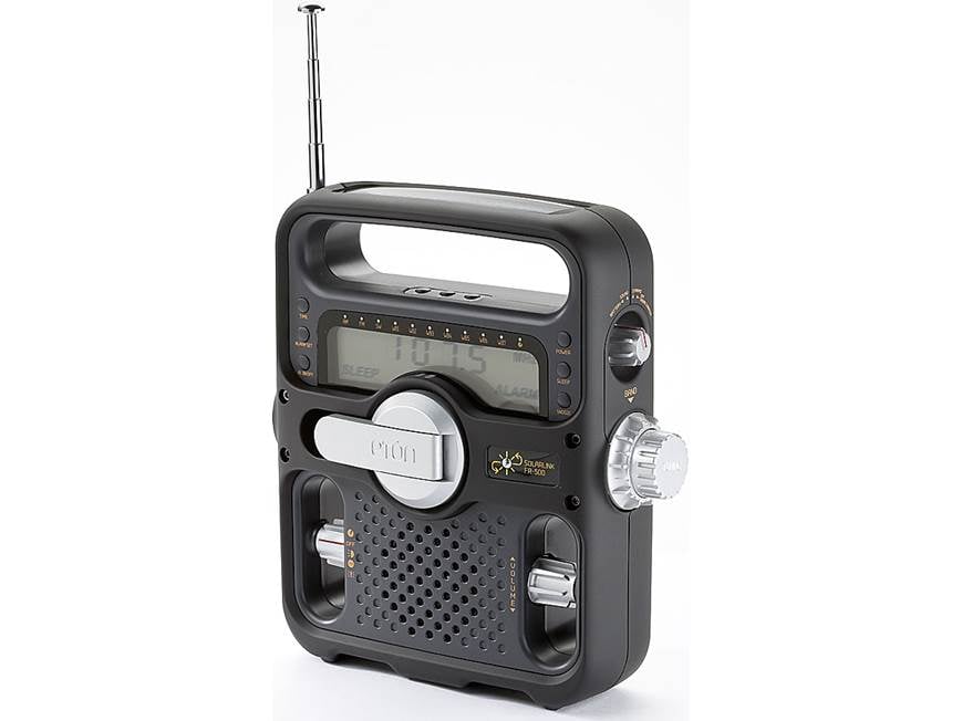 Etón Solarlink FR500 Hand-cranked, solar-powered emergency radio