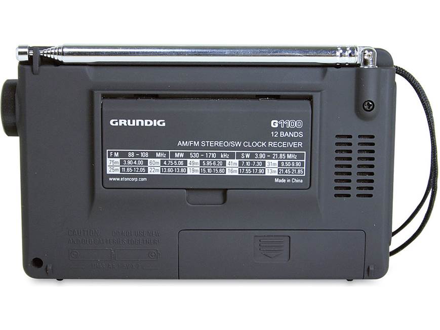 Grundig G1100 Portable AM/FM/shortwave radio at Crutchfield