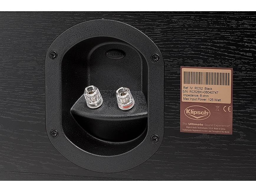 Klipsch Reference Series RC-52 Center channel speaker at Crutchfield