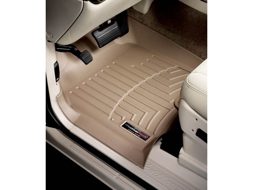 WeatherTech FloorLiner – Front Row Tan – For 2005-2008 Ford Mustang