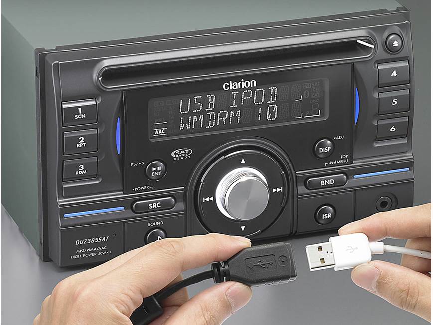 Clarion DUZ385SAT CD receiver at Crutchfield