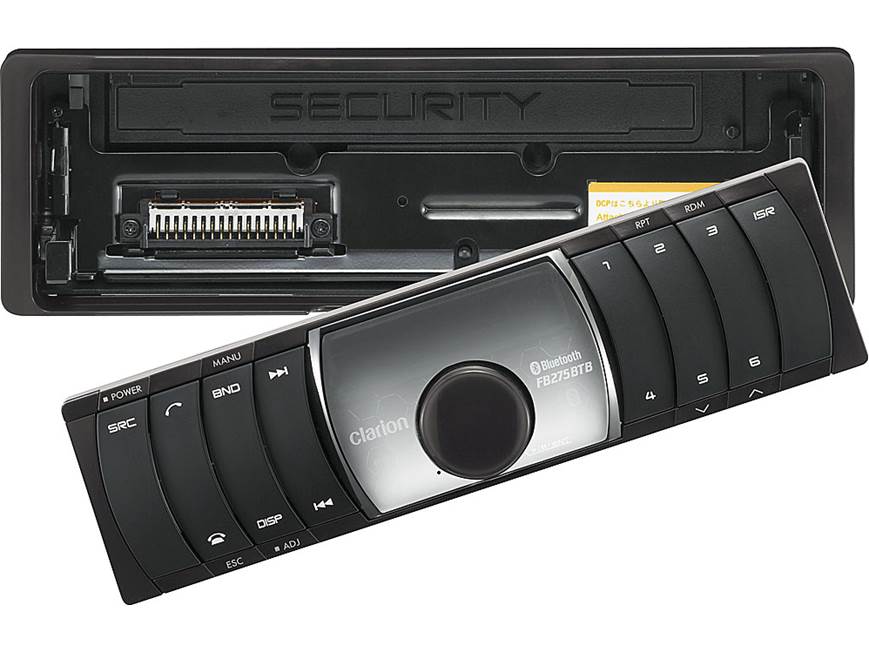 Clarion FB275BT Digital media receiver (black with brown trim) at