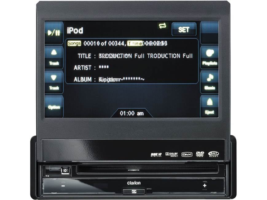 Clarion VZ509 DVD receiver at Crutchfield