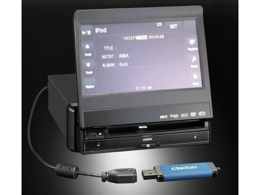 Clarion VZ509 DVD receiver at Crutchfield