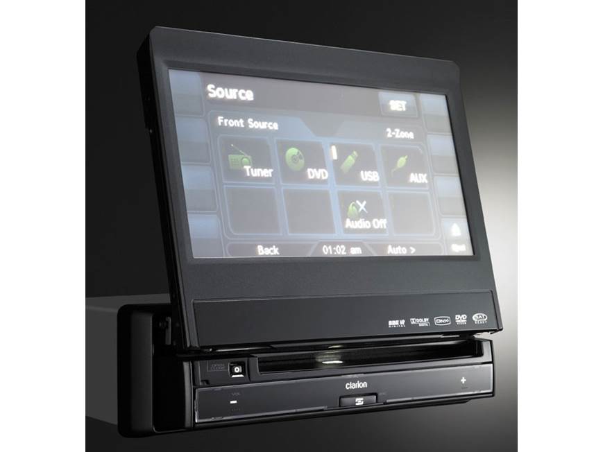 Clarion VZ509 DVD receiver at Crutchfield