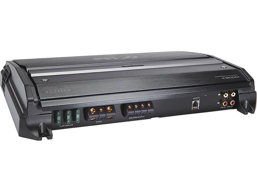 KENWOOD X1200M パワーアンプ Kenwood Excelon X1200M Mono subwoofer amplifier — 1,200 watts RMS