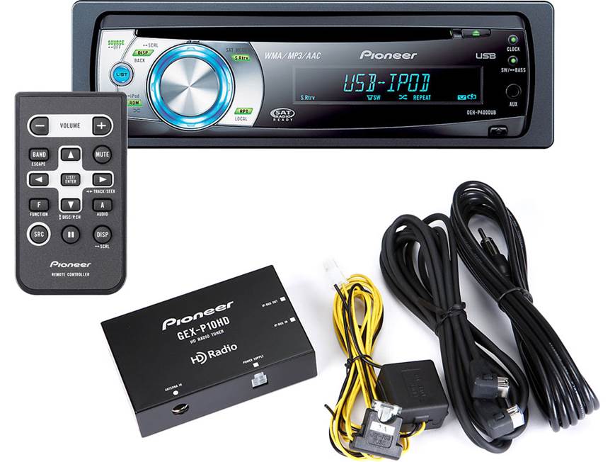 Pioneer HD Radio™ Package Includes DEH-P4000UB CD receiver and GEX