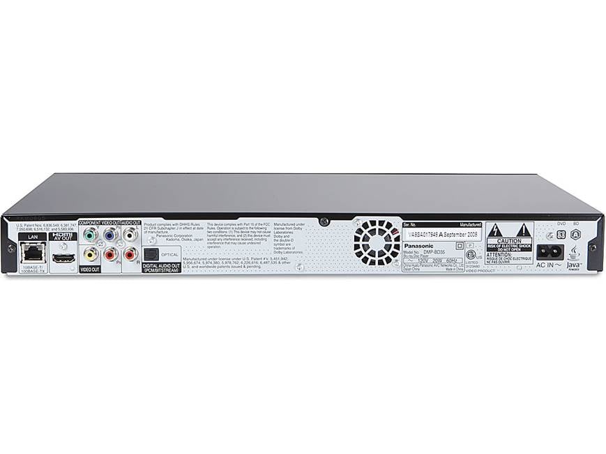 Panasonic DMP-BD35 Blu-ray Disc™ high-definition player at Crutchfield