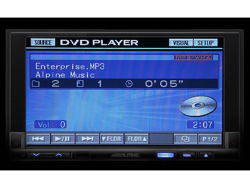 Alpine iVA-W203 DVD receiver at Crutchfield