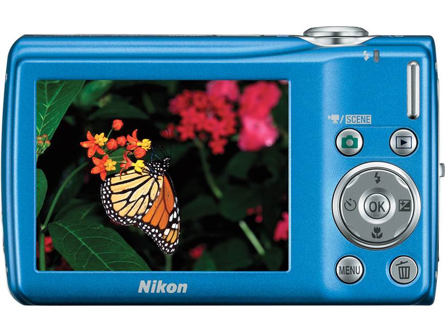 Nikon Coolpix S220 (Aqua Green) 10-megapixel digital camera with