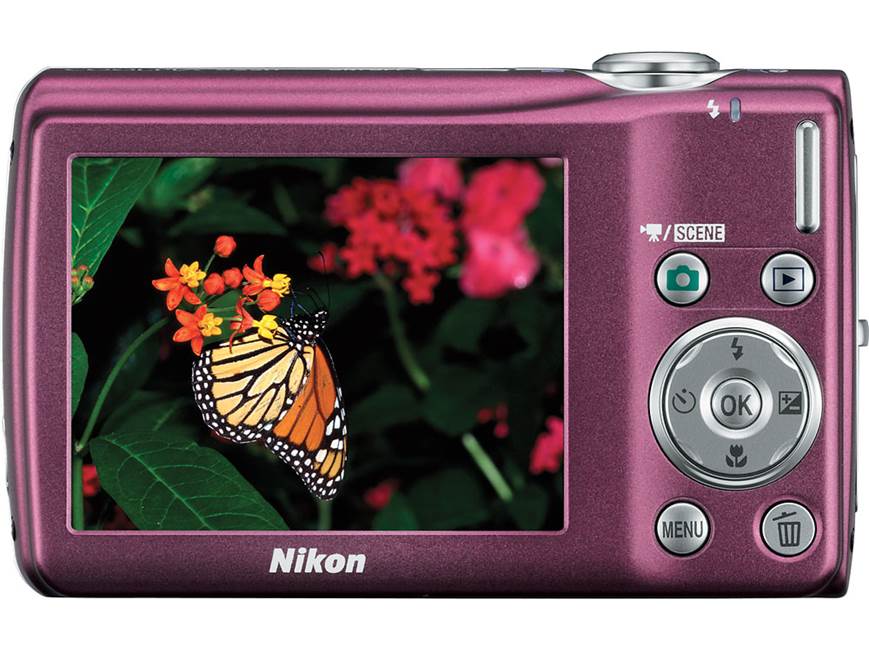 Nikon Coolpix S220 (Plum) 10-megapixel digital camera with 3X