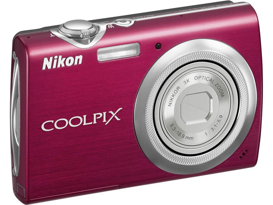 Nikon Coolpix S230 (Plum) 10-megapixel digital camera with 3X