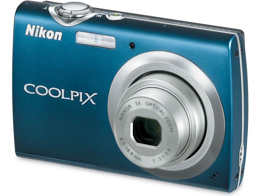 Nikon Coolpix S230 (Plum) 10-megapixel digital camera with 3X