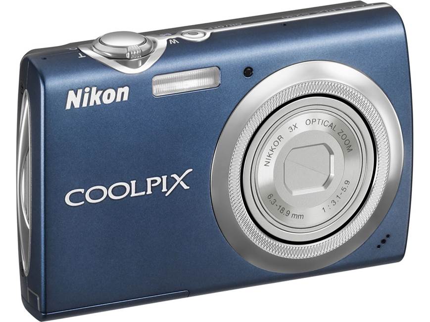 Nikon Coolpix S230 (Plum) 10-megapixel digital camera with 3X