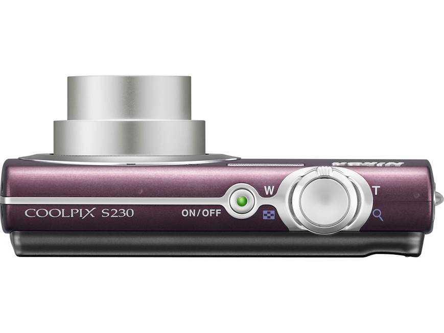 Nikon Coolpix S230 (Plum) 10-megapixel digital camera with 3X