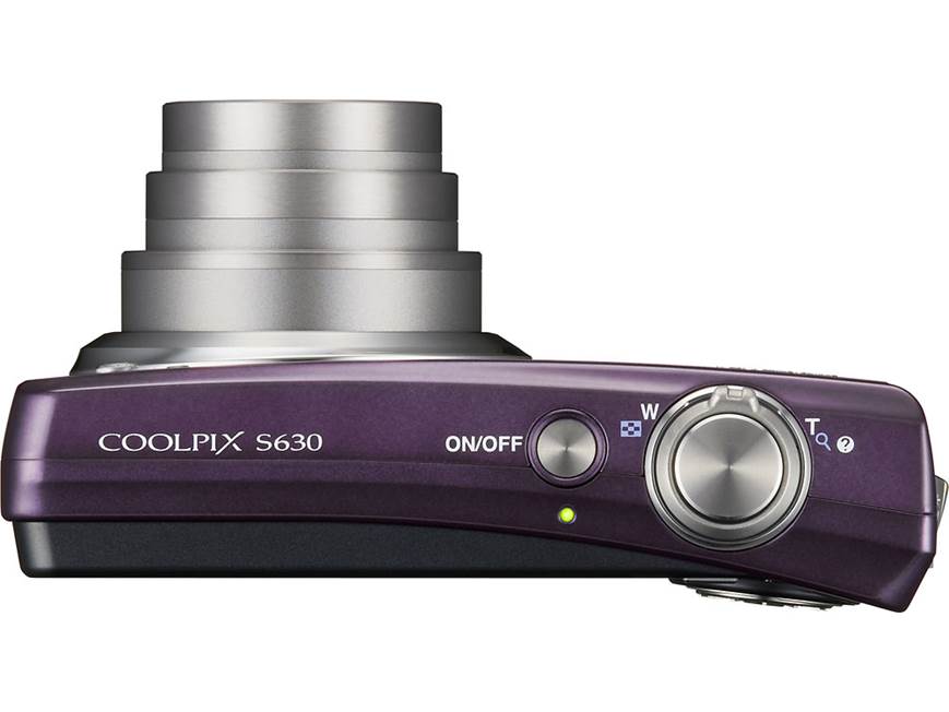 Nikon Coolpix S630 (Royal Purple) 12-megapixel digital camera with