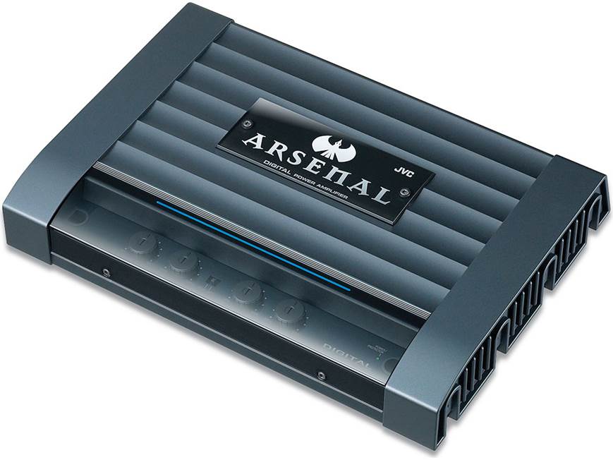 JVC Arsenal KS-AR7501D Mono subwoofer amplifier — 700 watts RMS at