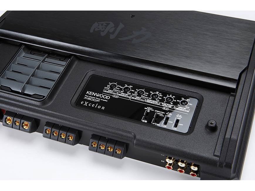 Kenwood Excelon X600F 4-channel car amplifier — 100 watts RMS x 4