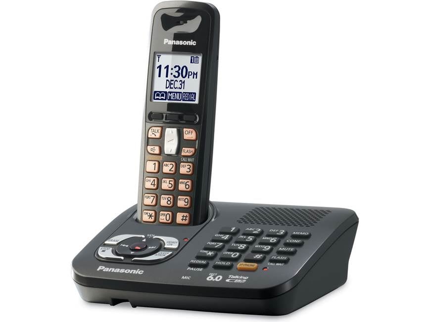 Panasonic KX-TG6441T DECT expandable cordless phone system with