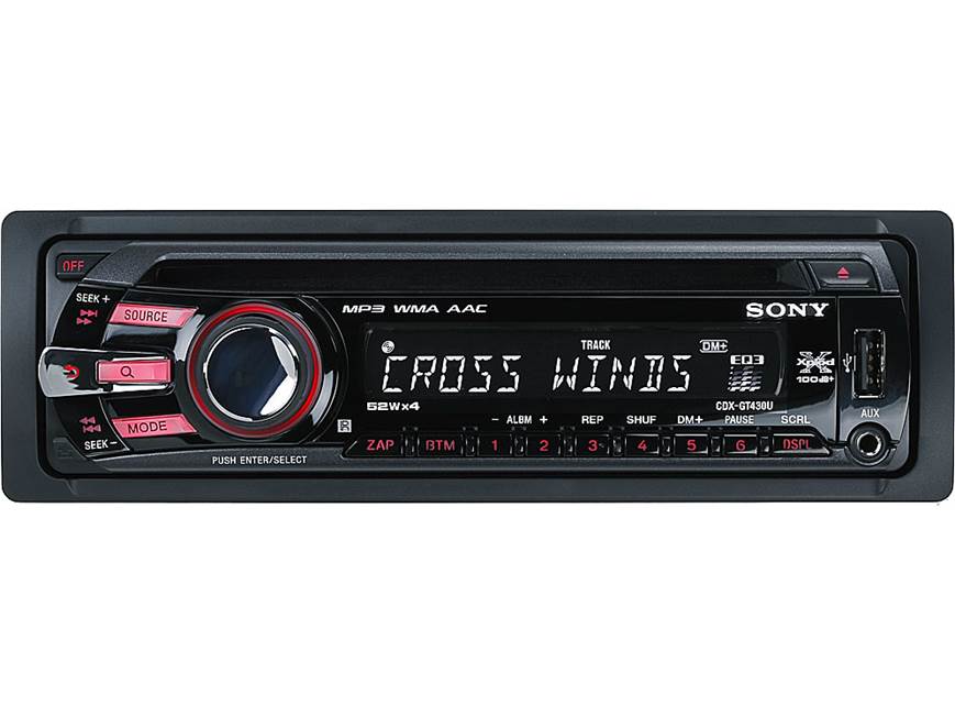 Sony Xplod CDX-GT430U CD receiver at Crutchfield
