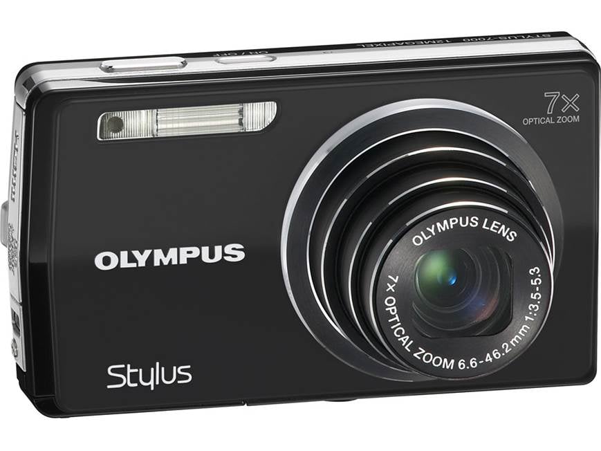 Olympus Stylus-7000 (Black) 12-megapixel digital camera with 7X
