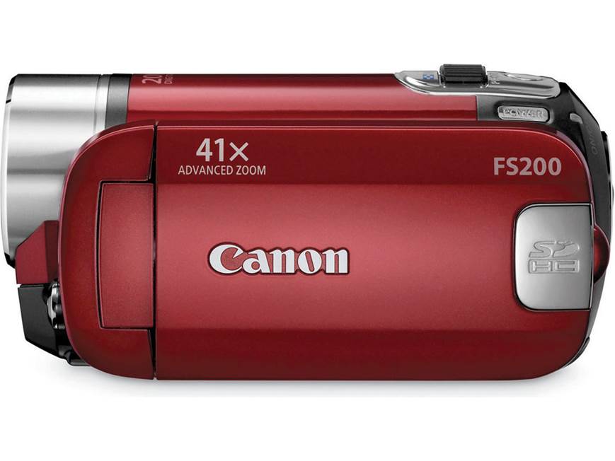 Canon FS200 (Sunrise Red) SDHC™ memory card camcorder (Sunrise Red