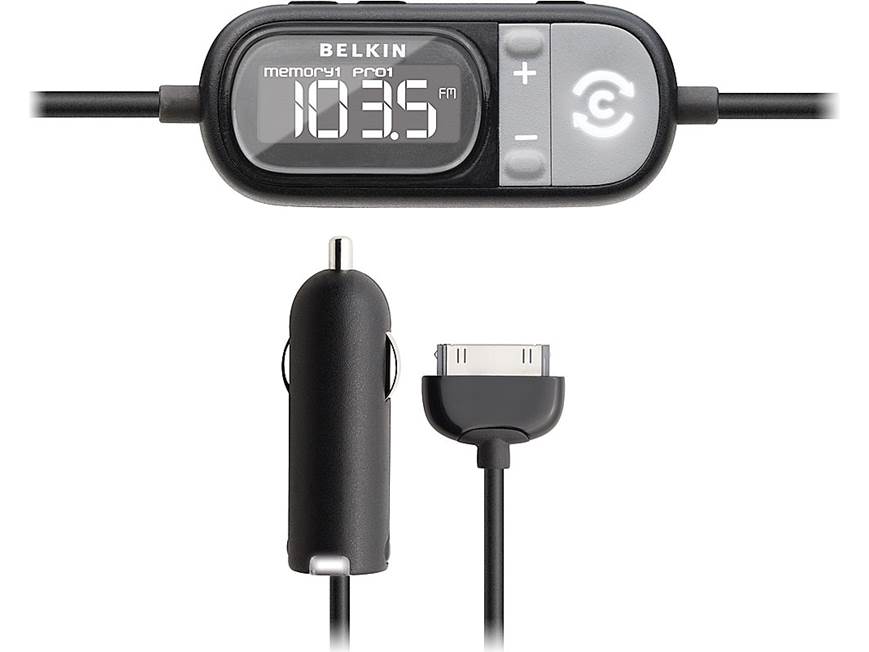 Belkin ClearScan FM Transmitter + Charger For IPod With 30-Pin Connector - Open Box