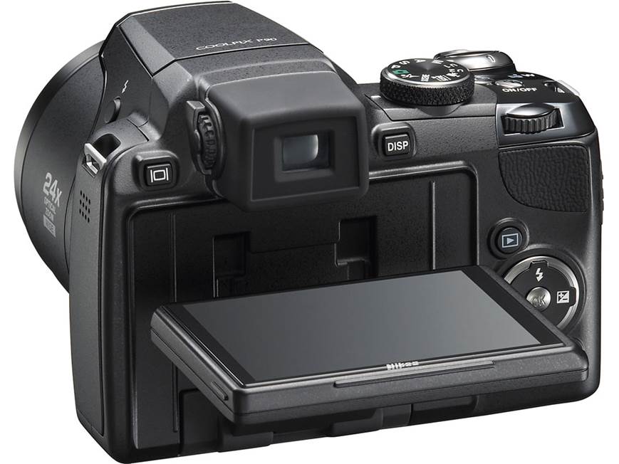 Nikon Coolpix P90 12.1-megapixel digital camera with 24X optical