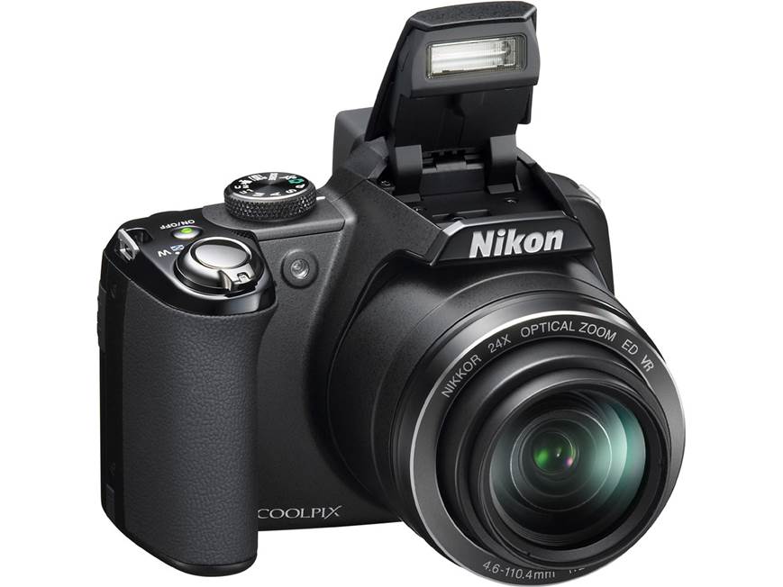 Nikon Coolpix P90 12.1-megapixel digital camera with 24X optical