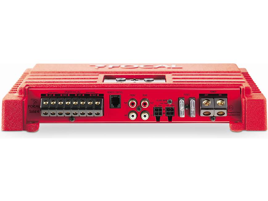 Focal Solid 4 (Red) 4-channel car amplifier — 75 watts RMS x Focal Solid 4 (Red) 4-channel car amplifier — 75 watts RMS x