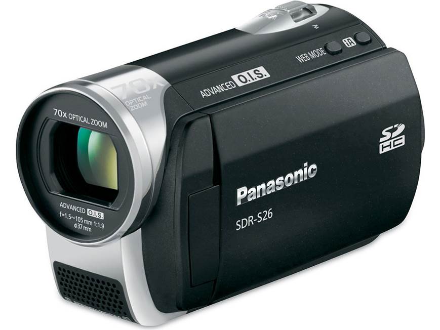 Panasonic SDR-S26 (Black) SD™ memory card camcorder (Black) at