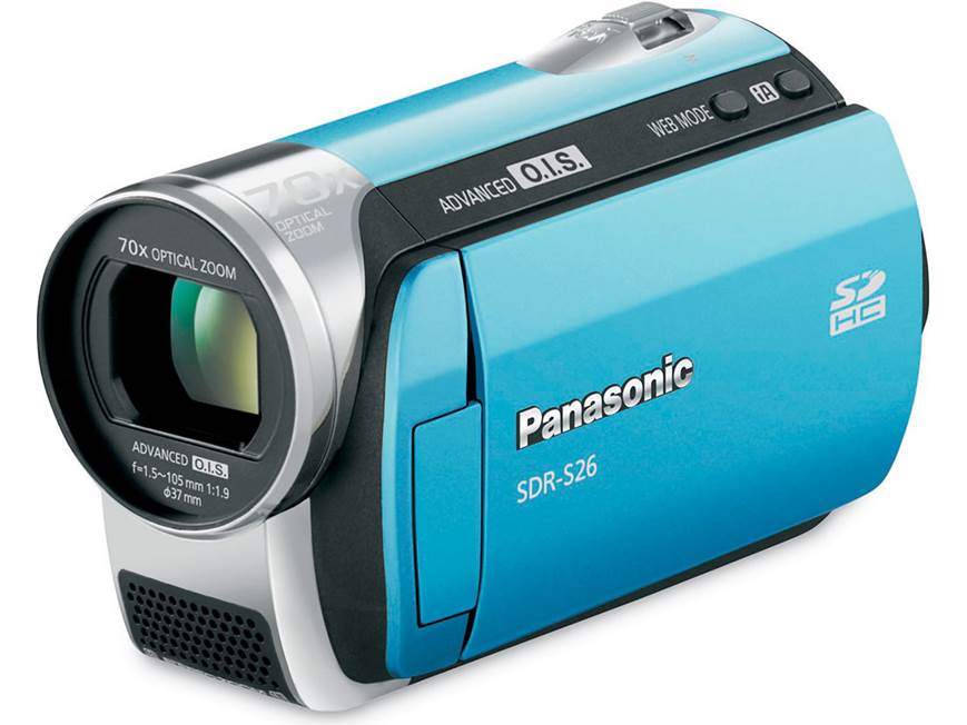 Panasonic SDR-S26 (Blue) SD™ memory card camcorder (Blue) at