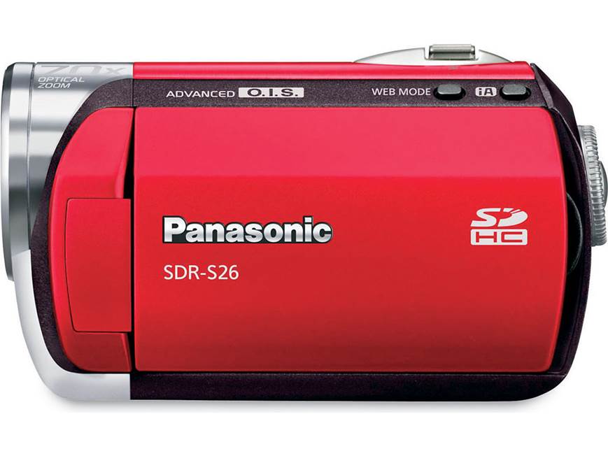 Panasonic SDR-S26 (Red) SD™ memory card camcorder (Red) at Crutchfield
