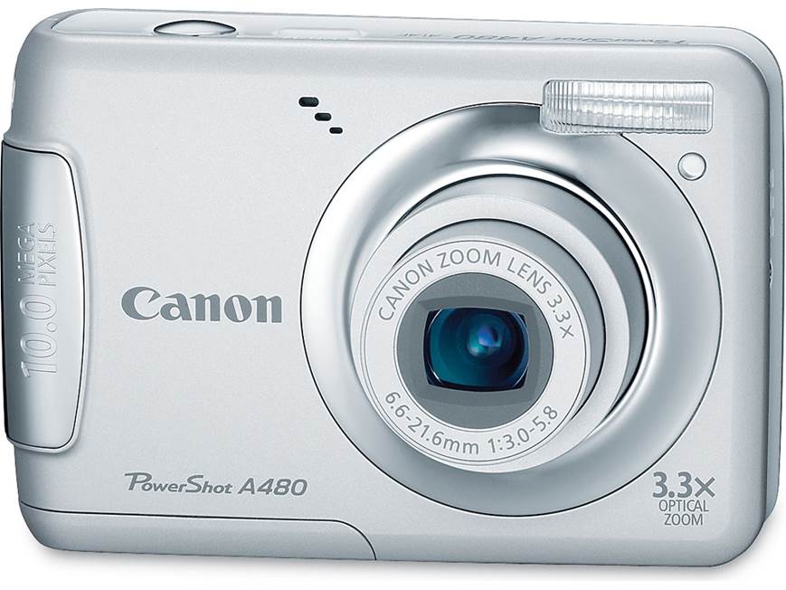 Canon PowerShot A480 (Black) 10-megapixel digital camera with 3.3X