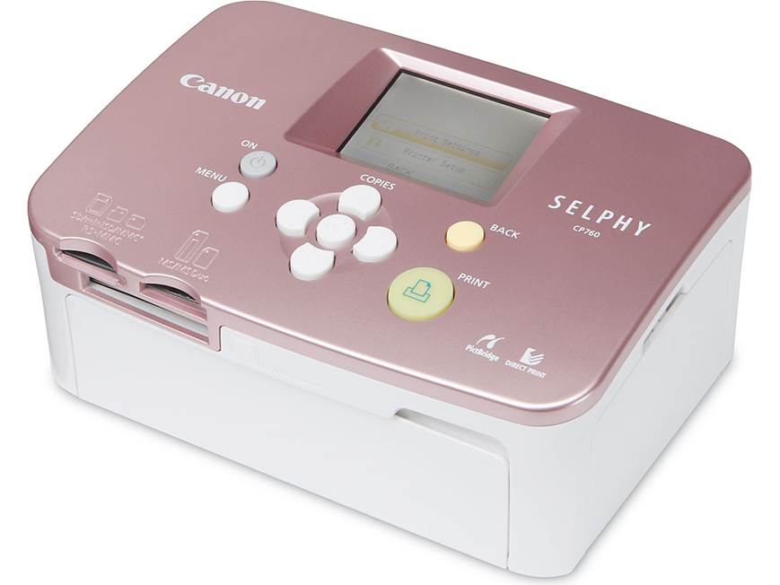 Canon Selphy™ CP760 (Pink) Compact photo printer at Crutchfield
