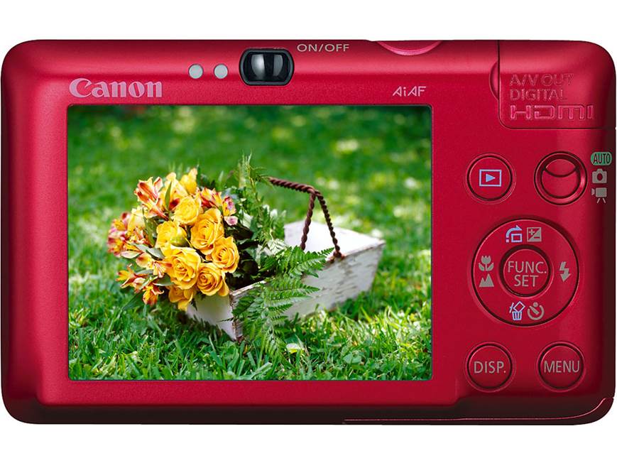 Canon PowerShot SD780 IS (Red) 12-megapixel digital camera with 3X