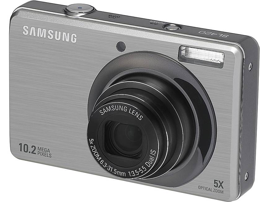 Samsung SL420 (Silver) 10.2-megapixel digital camera with 5X