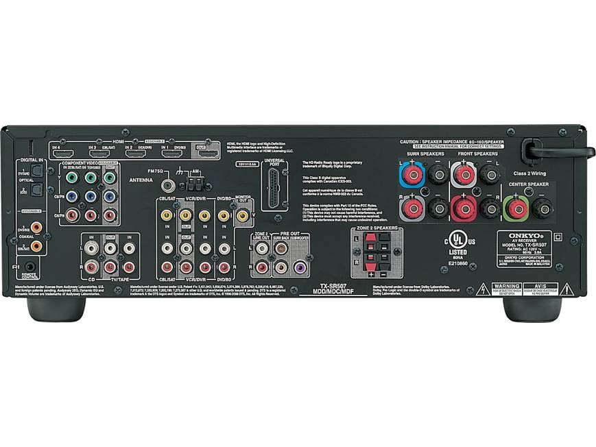 Onkyo TX-SR507 Home theater receiver with HDMI switching and