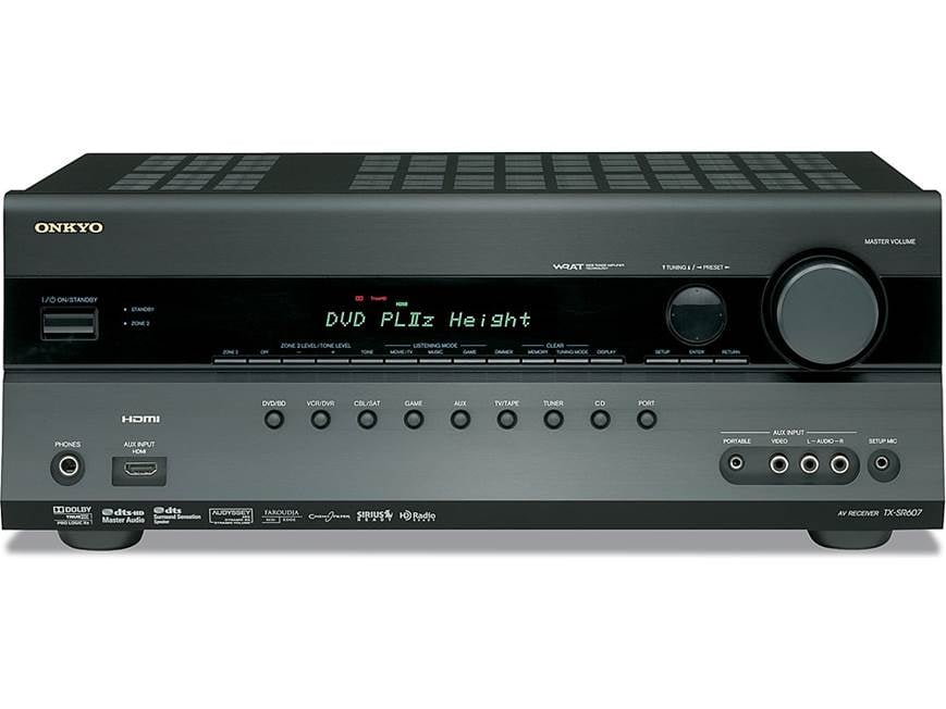 Onkyo TX-SR607 Home theater receiver with HDMI switching and video