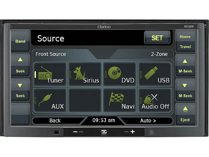 Clarion NX509 Navigation receiver at Crutchfield